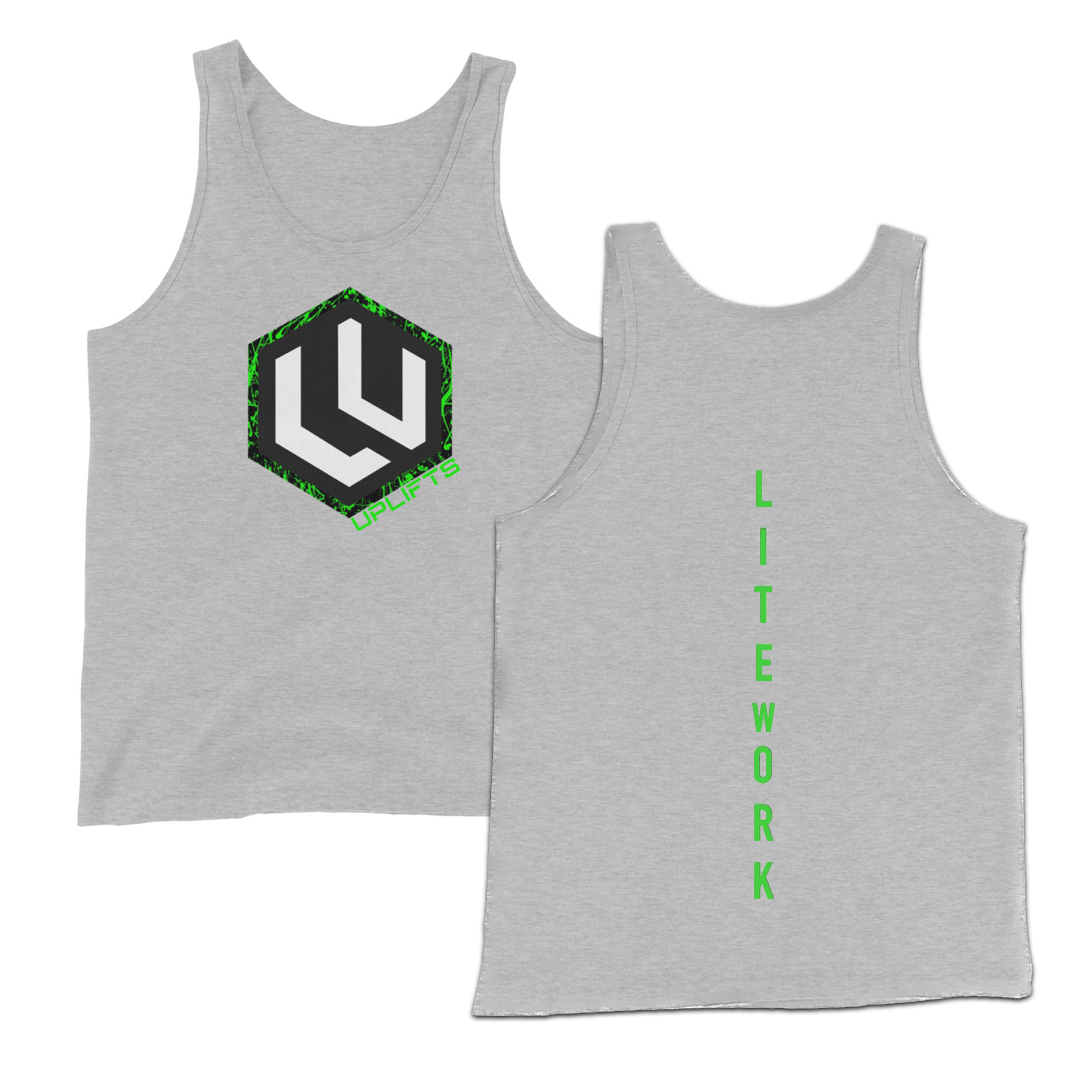 Neon Splatter Mens LU Logo Tank Top
