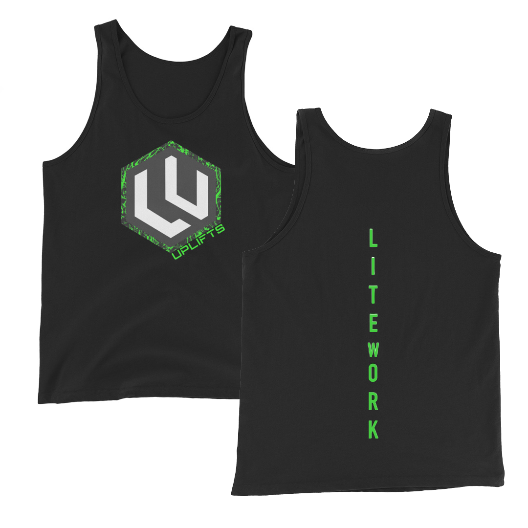 Neon Splatter Mens LU Logo Tank Top