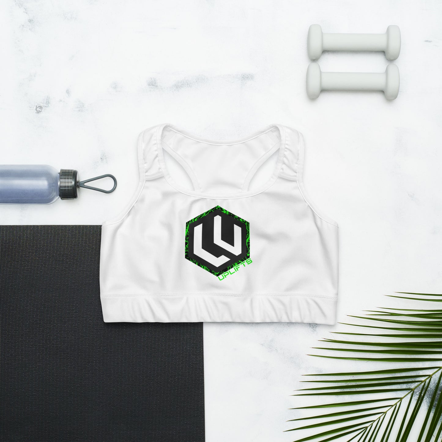 Neon.Splatter LU Logo Sports bra