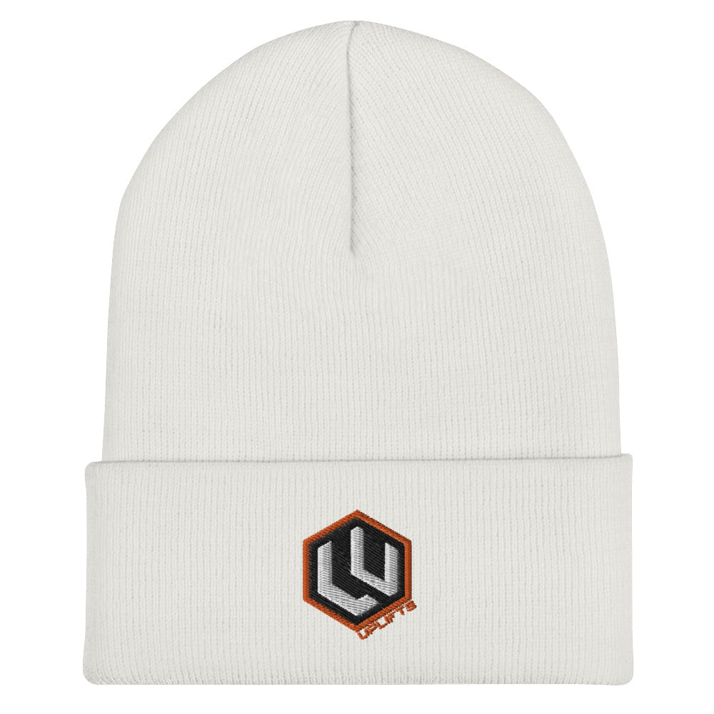 Orange LU Logo Cuffed Beanie