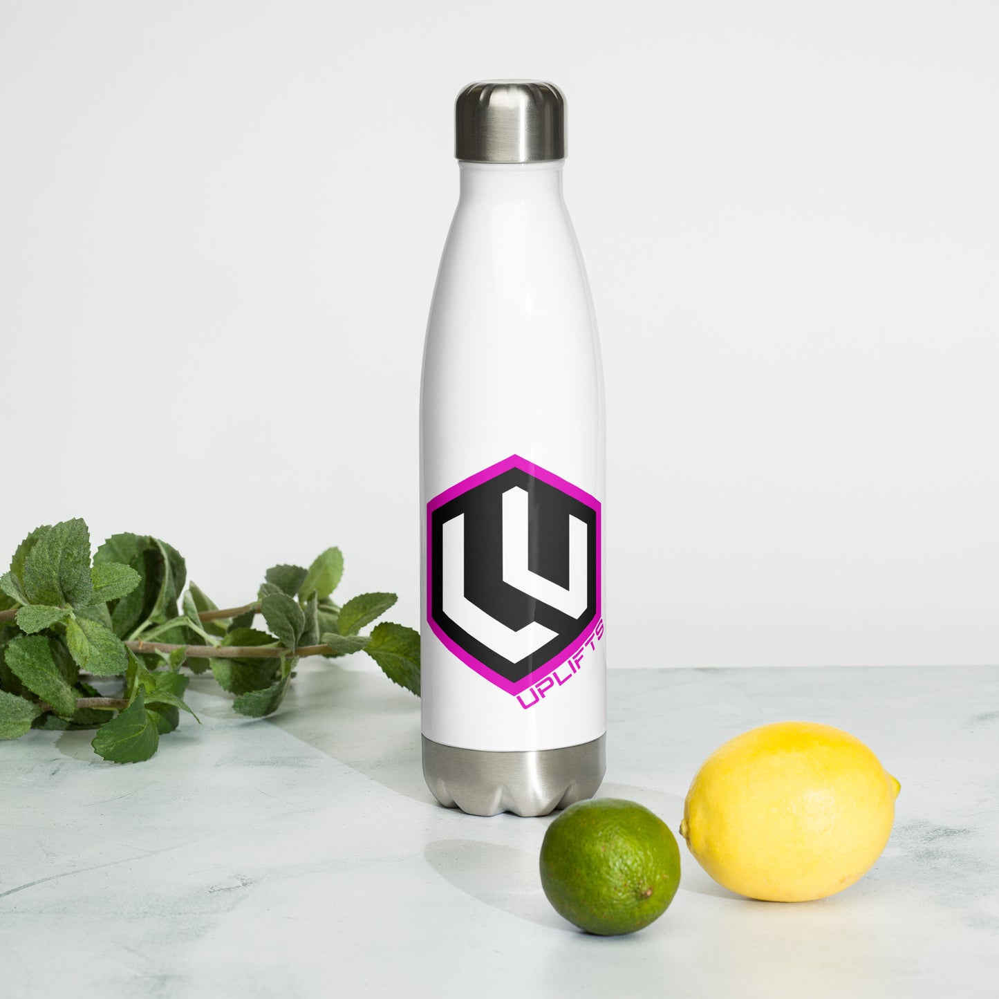 Stainless Steel LU Water Bottle Pink
