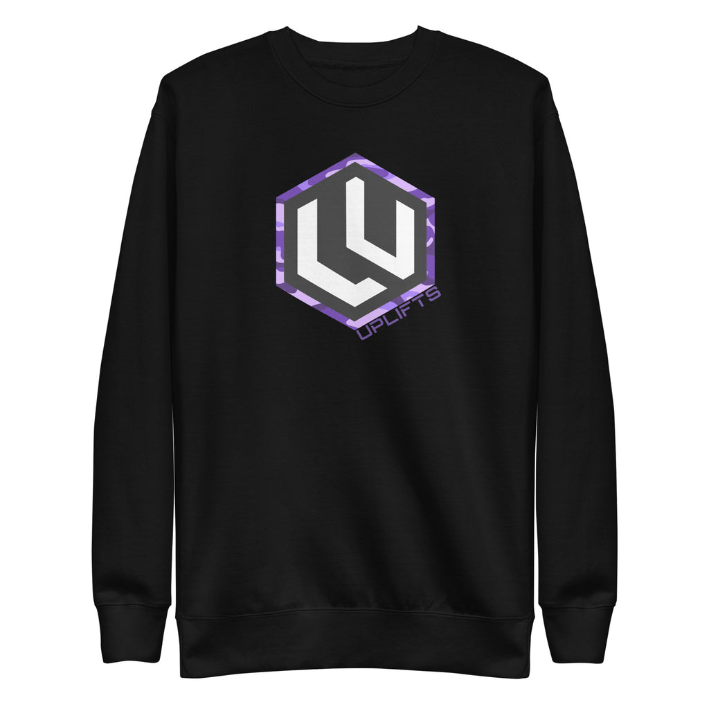 Purple Camo LU Logo Premium Sweatshirt