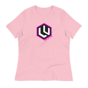 Women's Pink LU Breast Cancer Awareness Logo Tee
