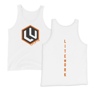Orange Mens LU Logo Tank Top