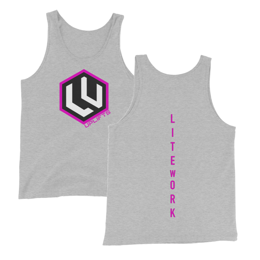 Pink Mens LU Logo Tank Top