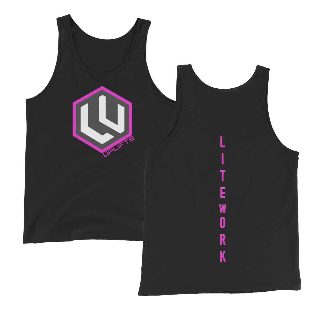 Pink Mens LU Logo Tank Top