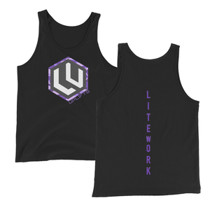 Purple Camo Mens LU Logo Tank Top