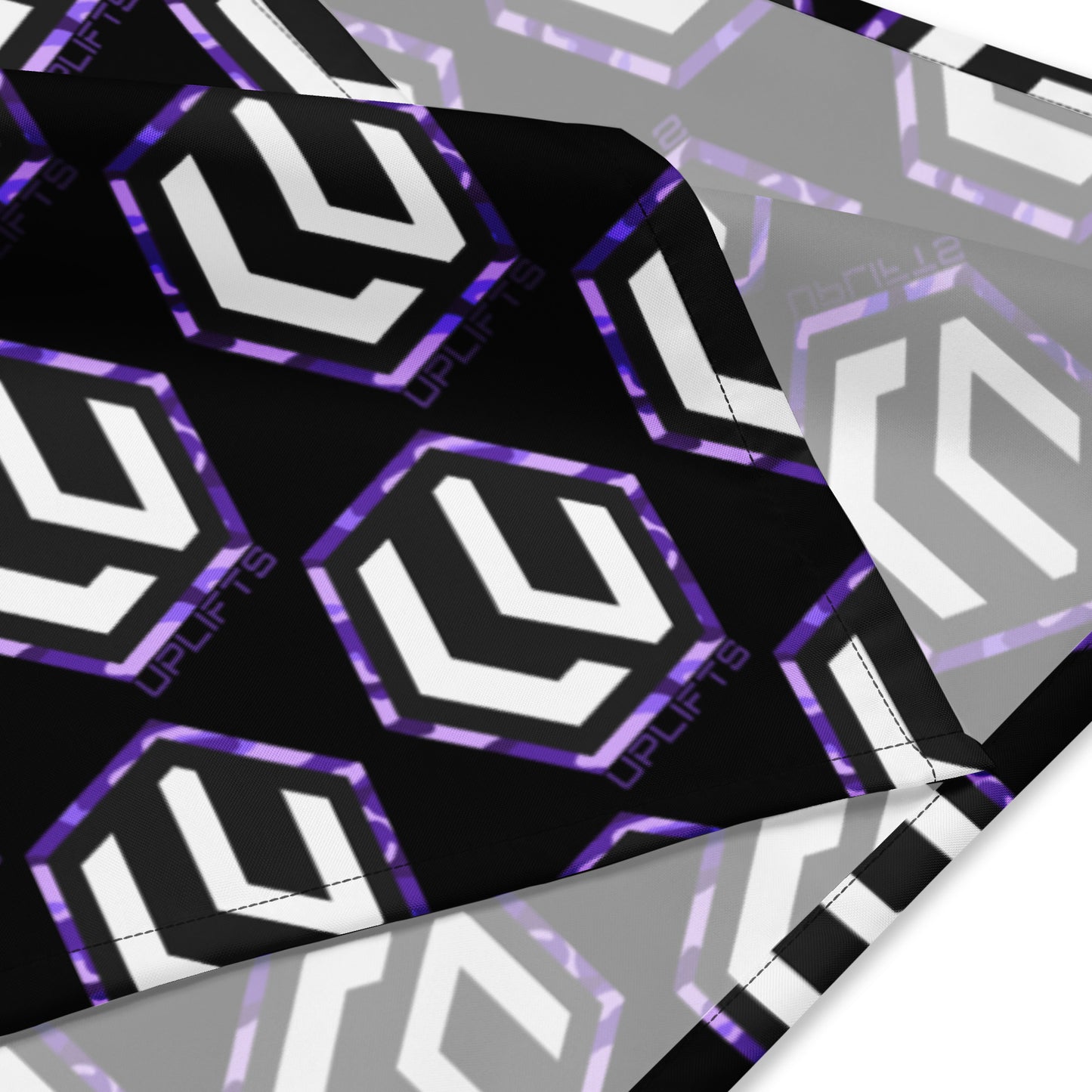 Purple Camo LU Logo Bandana