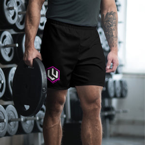 Pink LU Logo Men's Athletic Shorts