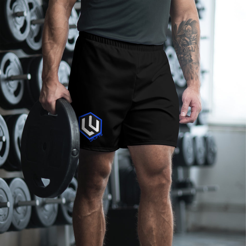 Blue LU Logo Men's Athletic Shorts