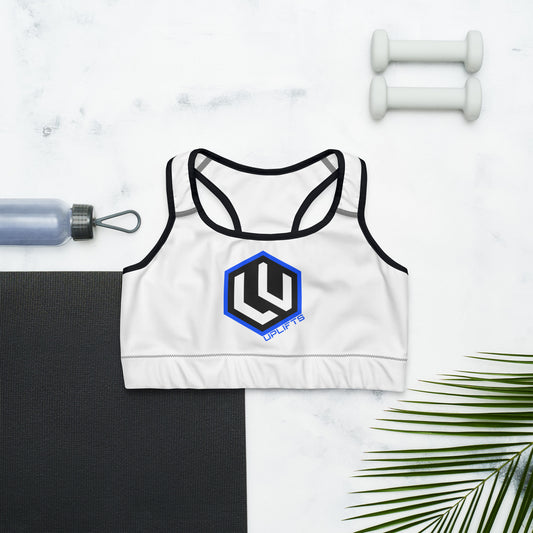 Blue LU Logo Sports bra