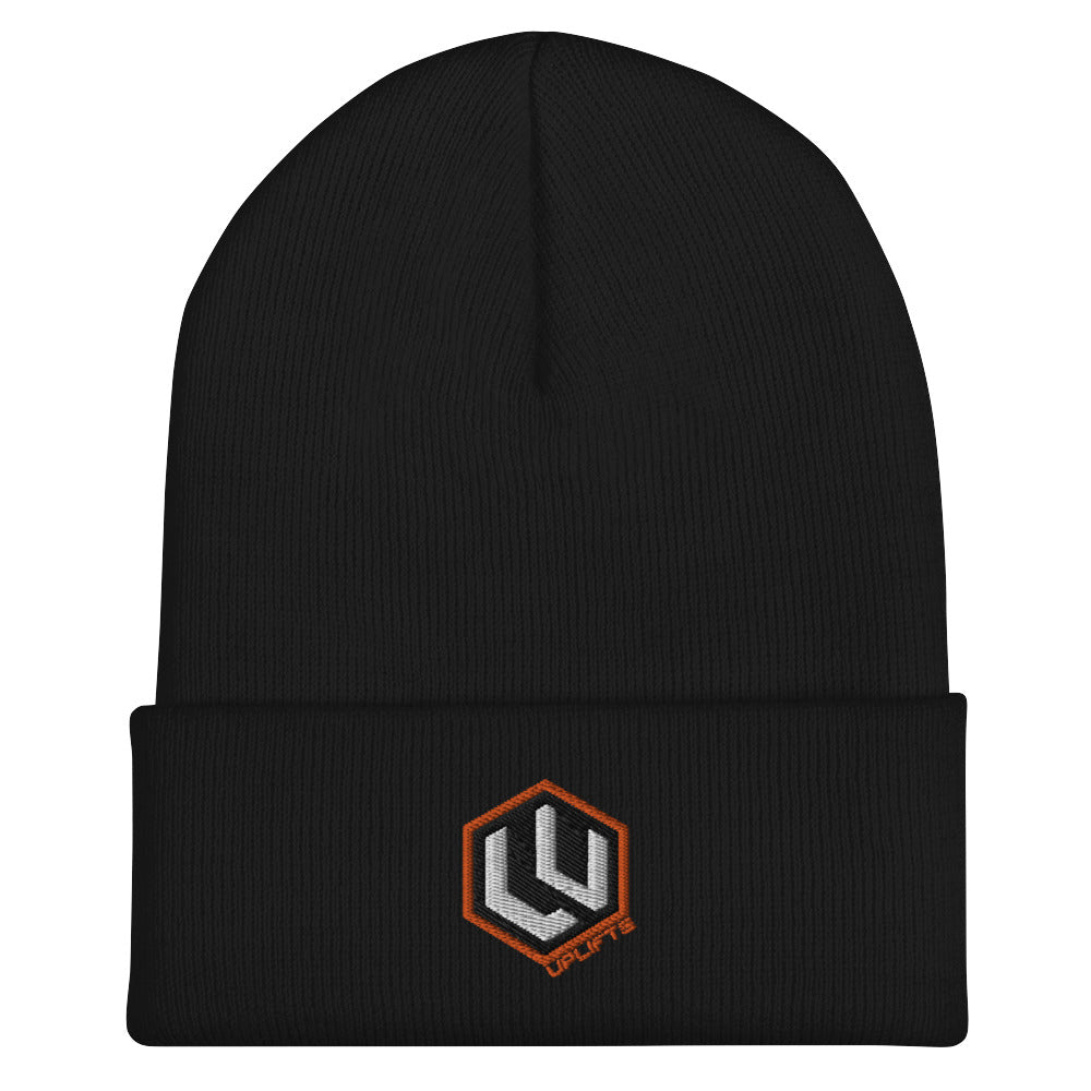 Orange LU Logo Cuffed Beanie