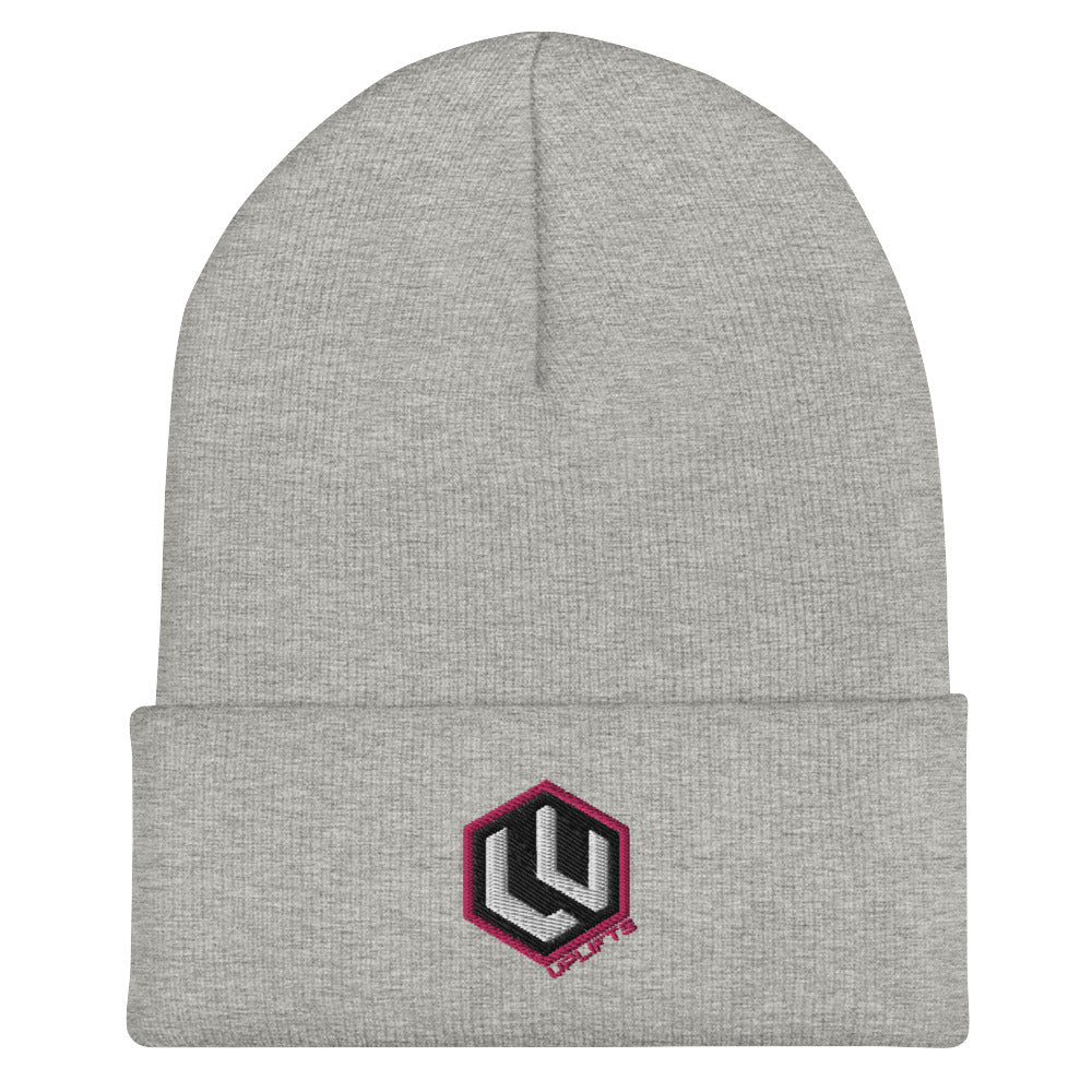 Pink LU Logo Cuffed Beanie