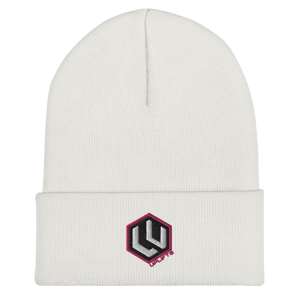 Pink LU Logo Cuffed Beanie