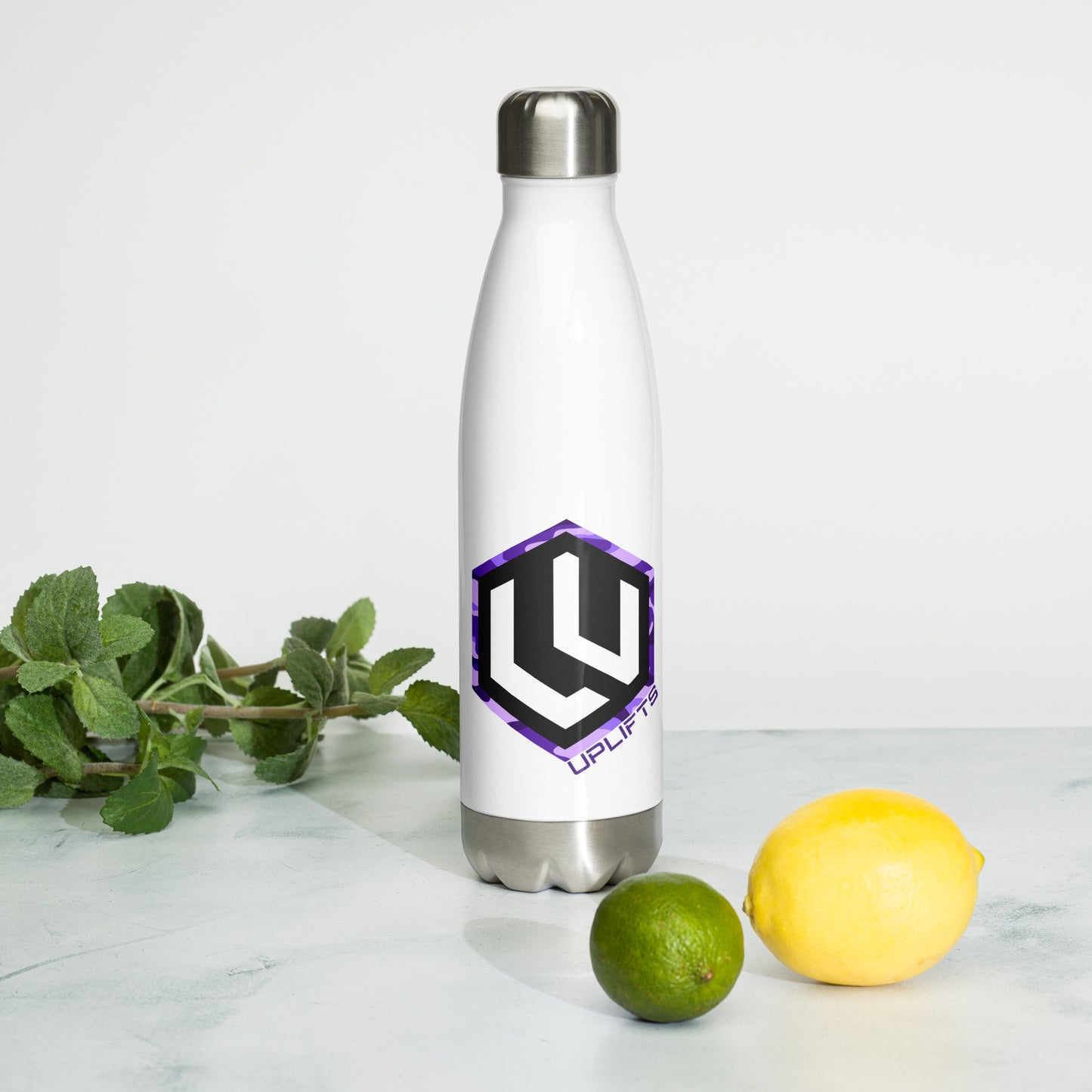 Stainless Steel LU Water Bottle Purple Camo