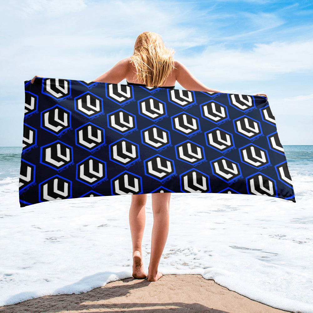 Blue LU Logo Beach Towel