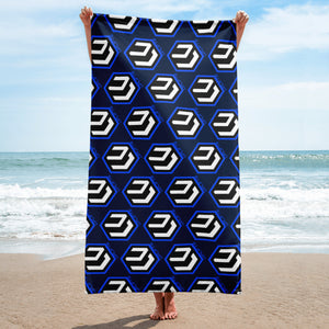 Blue LU Logo Beach Towel