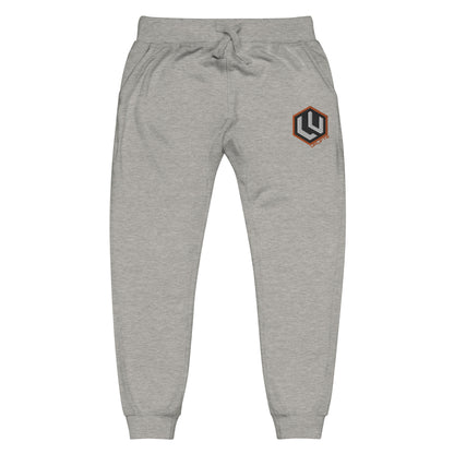 Orange LU Logo fleece sweatpants