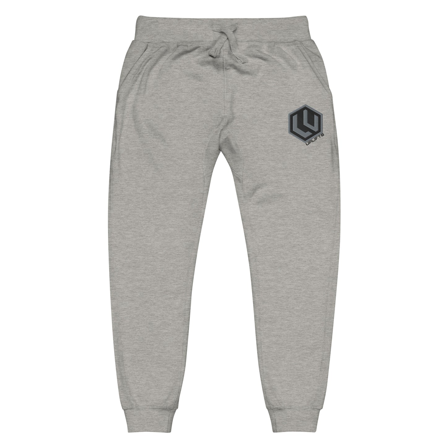 Black/Grey LU Logo fleece sweatpants