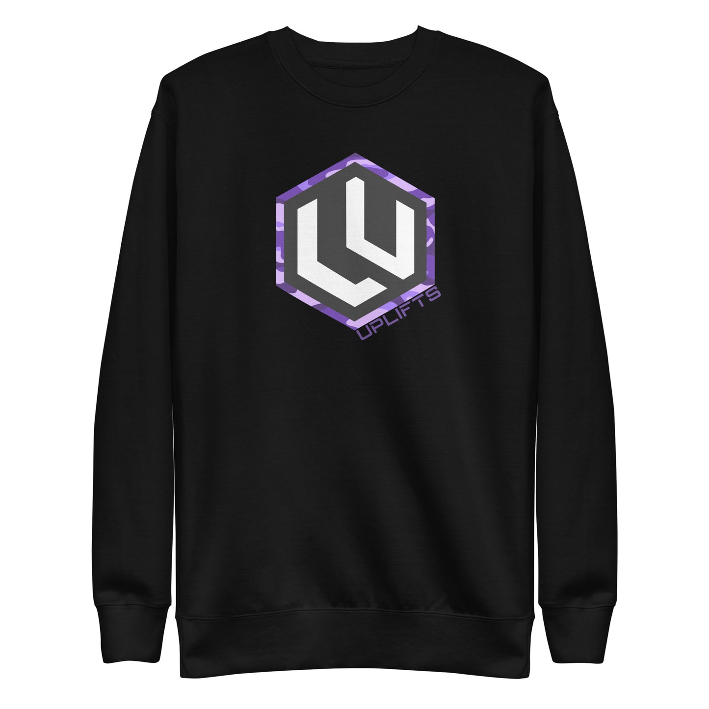 Purple Camo LU Logo Premium Sweatshirt