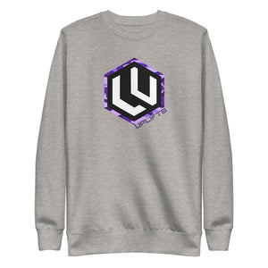 Purple Camo LU Logo Premium Sweatshirt