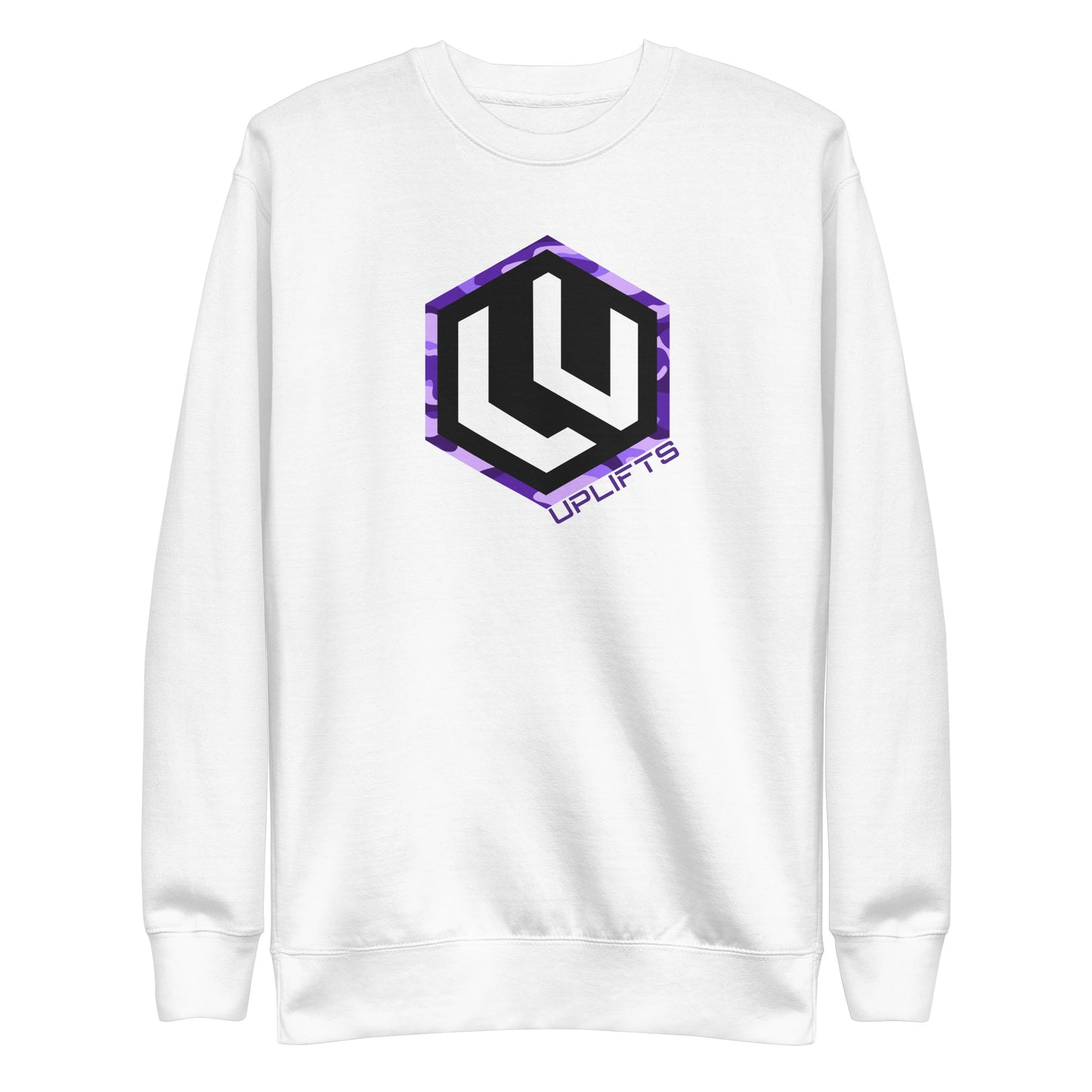 Purple Camo LU Logo Premium Sweatshirt