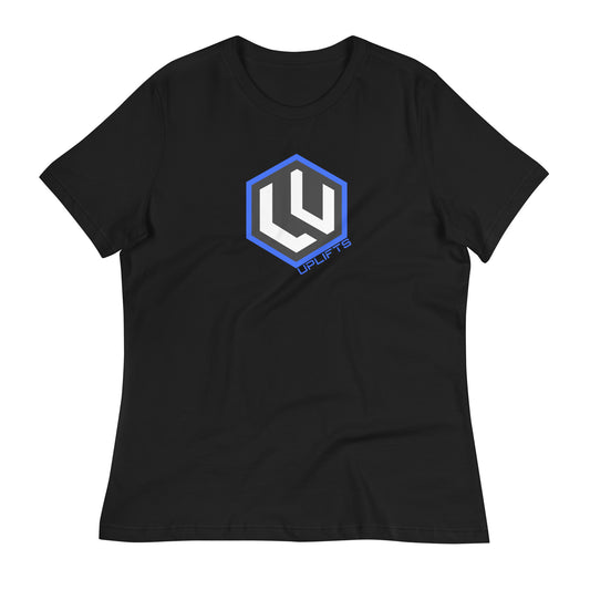 Women's Blue LU Logo Tee